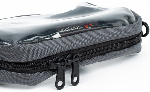 The #5 Zipper across the top of the 3D Clear Organizer Cube.